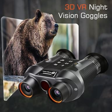 3D VR Night Vision Goggles,8K UHD Night Vision Binoculars for Adults, Auto Wake and Seamless 3D Integration Tech,Infrared Goggles, Rechargeable with 8K Photo&4K Video - Image 6