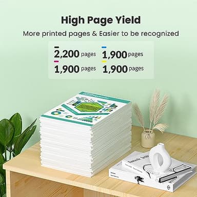 802XL Ink Cartridges Combo Pack Remanufactured for Epson 802 Ink cartridges 802 XL T802 T802XL for Epson Workforce Pro WF-4740 WF-4730 WF-4720 WF-4734 EC-4020 EC-4030 (Black, Cyan, Yellow, Magenta) - Image 3