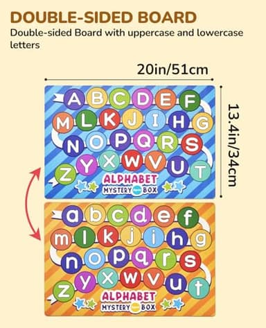JoyCat Mystery Alphabet Box for Kids 26 PCS Letters Sorting Matching Game Activities Letter Sounds Fine Motor Learning Toys for Preschool Kindergarten Classroom - Halloween - Image 3