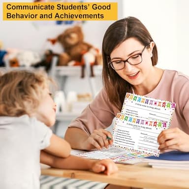 50Pcs Teacher Mail Notes to Parents, Happy Mail Postcards Preschool Elementary Classroom Must Haves, Good Behavior Incentive Motivational Cards to Send Home for Kindergarten School Teacher Supplies - Image 7