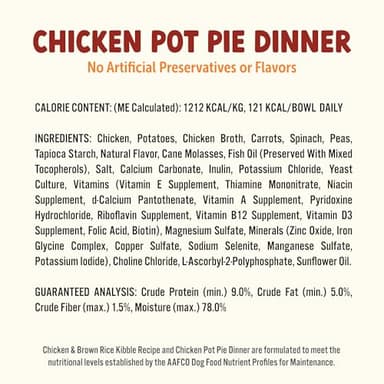 Bark Bowls On The Go Dog Food, Chicken Pot Pie Dinner, Turkey Fare Dinner & Homestyle Beef Dinner Variety Pack - 7.5 oz Tray (6 Count), Made in The USA - Image 7