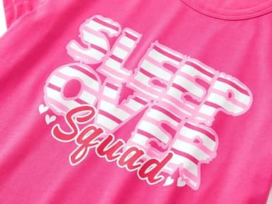 Cozchique Summer Pajamas for Girls – Fuchsia & Stripe PJS Ultra Soft Jammies Set Size 6 - Image 5