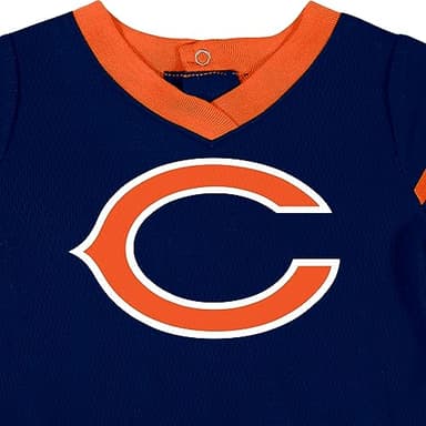 Gerber Baby Girl's Standard NFL Jersey Dress and Diaper Cover, Team Color, 18 Months - Image 5