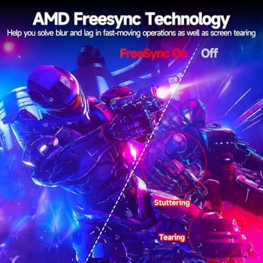 Gawfolk 32 Inch Curved Gaming Monitor 240Hz, 1800R PC Monitor Full HD 1080P, Frameless Computer Dispaly with Freesync and Eye Care Technology, Wall Mountable - Image 6