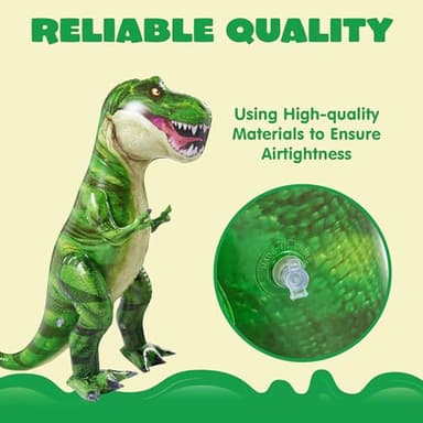 JOYIN 30” T-Rex Dinosaur Inflatable, Tyrannosaurus Rex Inflatable Dinosaur Toy for Party Decorations, Birthday Party Gift for Kids and Adults - Image 3