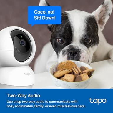 TP-Link Tapo 2K Pan/Tilt Security Camera for Baby Monitor, Dog Camera w/Motion Detection, 2-Way Audio, Siren, Night Vision, Cloud & SD Card Storage, Works with Alexa & Google Home, 2-Pack (C210P2) - Image 8