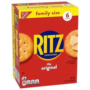 RITZ Original Crackers, Snacks for Kids and Adults, Bulk Lunch Snacks, Family Size, 3 Boxes - Image 15