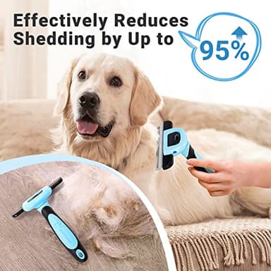 MIU COLOR Pet Grooming Brush, Deshedding Tool for Dogs & Cats, Effectively Reduces Shedding by up to 95% for Short Medium and Long Pet Hair - Image 3