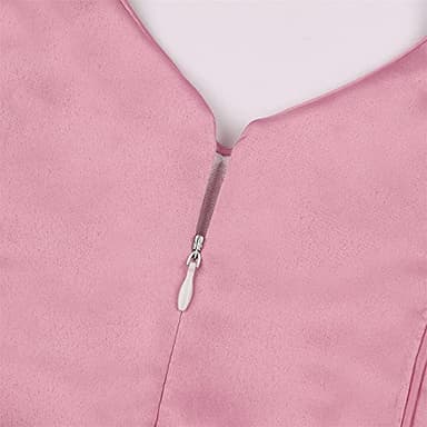 AIMJCHLD Teenages Girls Ball Gowns Flower Girl Dress Kids Children Country Party Formal Special Performance Dress Baptism Graduation Bowknot Party Dresses Size 8 9 Years (Bean Powder 150) - Image 6