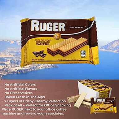 Ruger Austrian Wafers, Chocolate, 2.125 OZ (Pack of 48) - Image 5