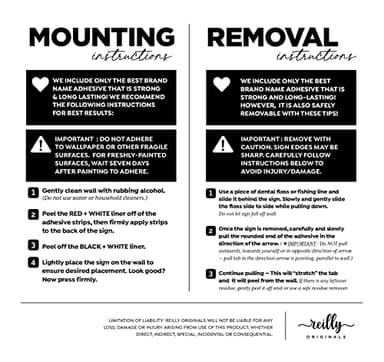 Reilly Originals 3.5x5 Inch Do Not Flush Rules Bathroom Sign ~ Ready to Stick ~ Premium Finish, Durable - Image 6