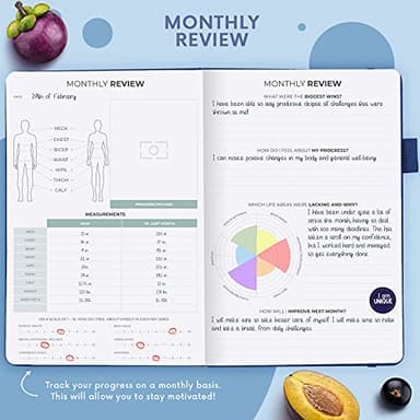 Clever Fox Wellness Planner - Weekly & Daily Health and Wellness Log, Food Journal & Meal Planner Diary for Calorie Counting, Notebook for Medical Condition Tracking, A5-Sized - Mystic Blue - Image 7