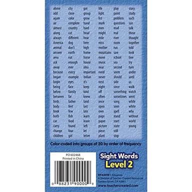 Edupress™ Sight Words Flash Cards - Level 2 - Image 4