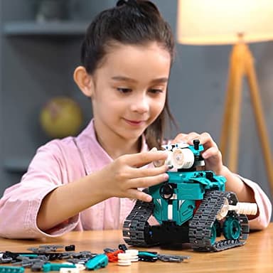 IQKidz APP/Remote Control STEM Building Kits for Kids Ages 8-12 - 3 in 1 RC Robot Car Toys, 440 Pcs Educational Science Projects, Gift Ideas for Boys Girls - Image 2