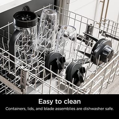 Ninja SS151 TWISTi Blender DUO, High-Speed 1600 WP Smoothie Maker & Nutrient Extractor* 5 Functions Smoothie, Spreads & More, smartTORQUE, 34-oz. Pitcher & (2) To-Go Cups, Gray - Image 6