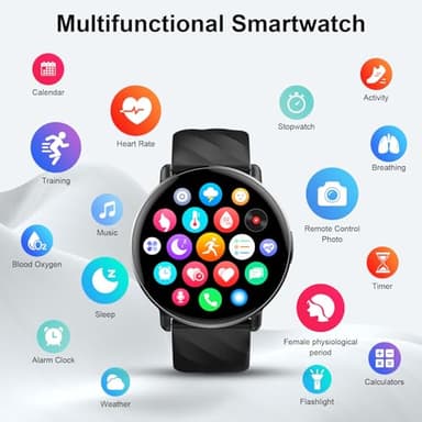 OWMSIC Smart Watch for Men Women with Call Text Reminder, Smartwatch 1.39" Touch Screen, Fitness Watch with Heart Rate/Sleep/Steps/Calories Monitor, 112+ Sport Mode, IP68 Waterproof Activity Trackers - Image 6