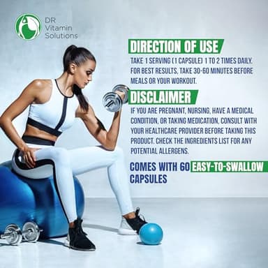 DR VITAMIN SOLUTIONS Thermogenic Fat Burner Brazilian Lean, Weight Loss Pills for Women, Waist Trimmer & Supplements for Bloating for Women & Men, 60 Capsules - Image 7