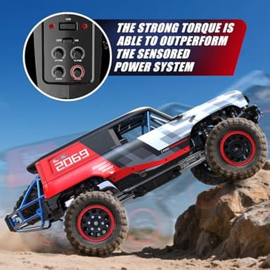 MJX H12P 1/12 Ford Bronco R Brushless RC Crawlers for Adults, Waterproof 4X4 Off-Road RC Rock Trucks with Portal Axles, Hard Case Licensed Remote Control Truck, RTR All Terrain RC Cars with 2 Battery - Image 3