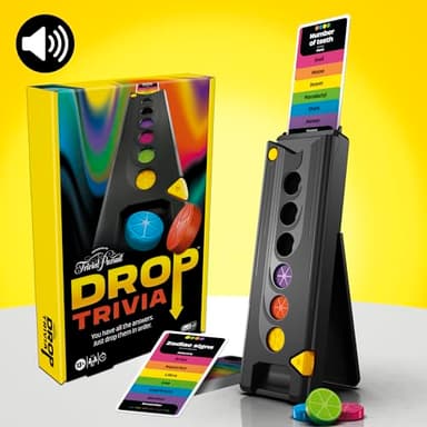 Drop Trivia Game | Electronic Party Game with Voice and Sounds | Ages 13+ | 2 or More Players | 15 Mins. | from Trivial Pursuit | Party Board Games - Image 3