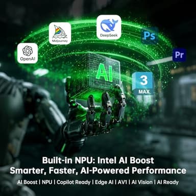 ASUS NUC 15 Pro Small Desktop Computer, Intel Series 2 Core Ultra 7 255H, 64GB DDR5 RAM, 2TB PCIe SSD, Intel Arc 140T GPU, 8K Display, Win 11 Pro, Thunderbolt 4, WiFi 7, for Research Lab & AI Training - Image 4