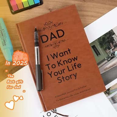 XKFCFC Gifts for Dad Birthday from Daughter Son - Dad I Want to Know Your Life Story Journal (Hardcover): Gifts for Man, Sentimental Gifts for Thanksgiving Day, Fathers Day & Christmas - Image 4