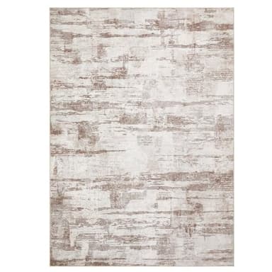 Abstract Living Room Rug 9x12 - Modern Washable Soft Thin Area Rug for Living Room Bedroom Under Dining Table - Neutral Indoor Floor Rug Carpets for Home Office Playroom Nursery - Light Brown - Image 9