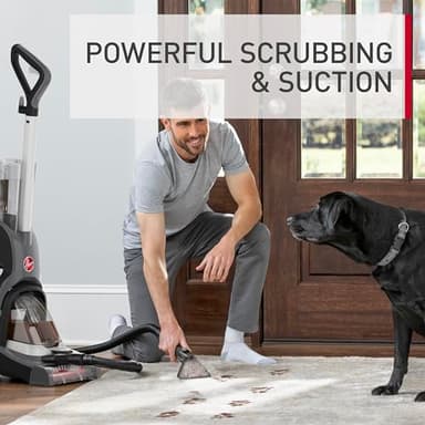 Hoover PowerDash Pet Advanced Compact Carpet Cleaner Machine, Lightweight Carpet Shampooer, Grey, Modern Style, 0.6 Gallon Capacity, Electric, 18.4 Pounds, 17x16x45.5 Inches - Image 8