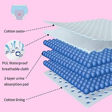 BIG ELEPHANT Baby Girls Training Underwear, Toddler Cotton Potty Training Pants Soft Absorbent, 3T - Image 5