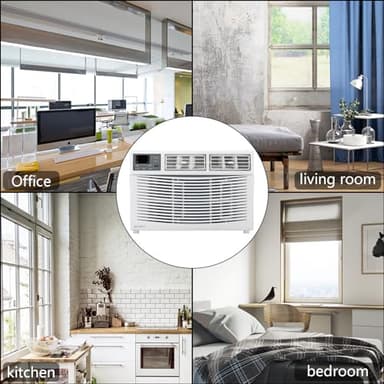 ROVSUN 12000 BTU Air Conditioner Window Unit, 3-in-1 Window AC Unit Cooler, Dehumidifier & Fan with Timer, Remote Control & Installation Kit, Cooling Rooms up to 550 Sq. Ft, 115V/60Hz - Image 7