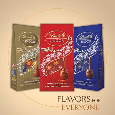 Lindt LINDOR White Chocolate Truffles, White Chocolate Candy with Smooth, Melting Truffle Center, Great for Gift Giving, 5.1 oz. Bag (6 Pack) - Image 7