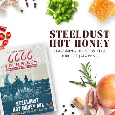 6666 Four Sixes Steeldust Hot Honey Seasoning Mix, 1.25 Ounce - Image 4