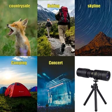 30x40 Monoculars for Adults High Powered, Compact Handheld Monocular Telescope for Smartphone, Mini Pocket Handheld Monocular with Flexible Tripod for Hunting, Star Gazing, Bird Watching, Travel - Image 4