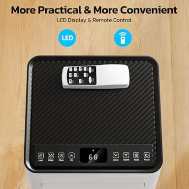 ZAFRO 8,000 BTU Portable Air Conditioners, 4 Modes Portable AC Unit with Fast Cooling/Energy Efficient/Remote/24Hrs Timer for Bedroom/Dorms/Indoor Rooms, White - Image 4