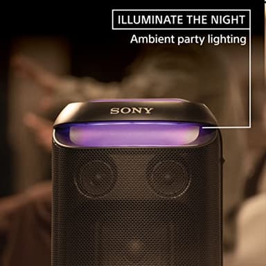 Sony SRS-XV800 X-Series Wireless Portable Bluetooth Karaoke Party Speaker IPX4 splash-resistant with 25 Hour-Battery, Built-in Handle and Wheels, Omnidirectional Sound, and Ambient Lights - Image 3