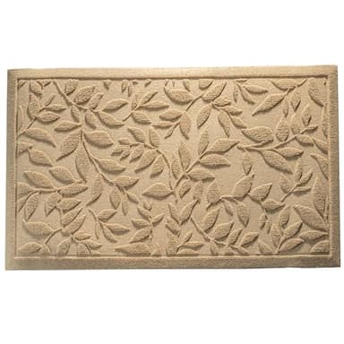 Beige Leaves Outdoor Indoor Entrance Doormats, Absorbent Durable Heavy Duty Welcome Front Door Mat,Thick Natural Rubber Back,Easy Clean Entryway Mat 17x30 Inch, Low Profile - Image 9