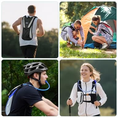 Hydration Pack,Water Backpack with 2L Water Bladder Perfect for Running Cycling Hiking Climbing Pouch - Image 7