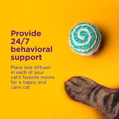 COMFORT ZONE 6 Pack Cat Calming Diffuser Refills; 30-day Refills; Pheromones Help Cat Anxiety - Image 6