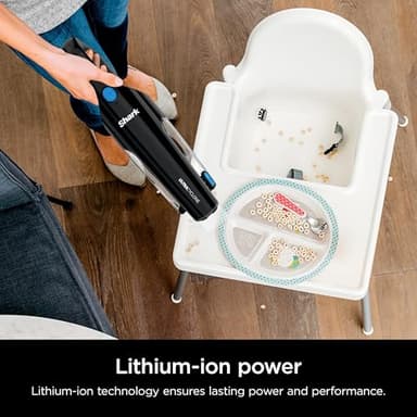 SHARK UltraCyclone Pet Pro Cordless Hand Vacuum, Powerful Suction, Handheld Vacuum for Car & Home, Motorized Pet Tool, Crevice Tool, XL Dust Cup, Blue, CH950WM (Renewed) - Image 8