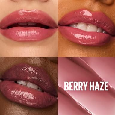 Maybelline Lifter Glaze Oil Balm with Hyaluronic Acid and Hydrating Oil Blend, Lip Balm with 24HRs of Smooth, Moisturizing Shine, Berry Haze (Sheer Cool Mauve) - Image 2