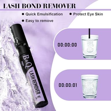 B&Q Lash Clusters Kit 280PCS Eyelash Clusters Kit,30D 40D D 9-16MIX Individual Lash Comfortable Eyelash Extension Set, Classic Look with Bond and Seal Waterproof, Remover DIY at Home(Set,30D+40D) - Image 5