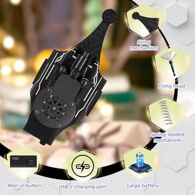 Web Shooter with Gloves - 8FT Spider Web Launcher for Kids, Spider Silk Slinger Wrist Toy - Image 3