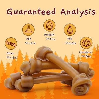 Jungle Calling Rawhide Free Dog Treats, Peanut Butter Bones, 6.5'' Pet Chews for Medium and Large Dogs,Digestible Chewing Snacks,4 Count (Pack of 1) - Image 4