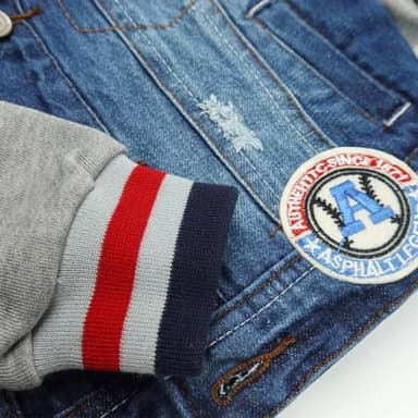 CHUMHEY Toddler Big Girls Spring Autumn Denim Coats,Butterfly Blue Hooded Outerwear Kids Jackets,Whitecap,10 Years - Image 4