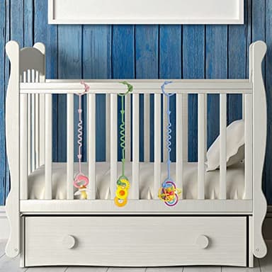 Toy Straps for Baby,RTMOK Silicone Setpacifier Clip,Applies to Car Seat Toy,Teether Toy,High Chair,Stroller Accessories,Baby Toy Clips,Cribs,Rocking Chair - Image 4