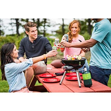 Coleman 24-Piece Enamel Dinnerware Set for Outdoor Dining, Dishwasher Safe, Full Dinnerware & Flatware Set for 4 People - Image 4