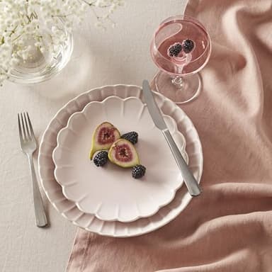 Lenox 896912 French Perle Scallop Blush 12-Piece Dinnerware Set - Image 7