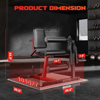 GOIMU Leg Extension and Curl Machine, 4 in 1 Lower Body Workout Machine， Adjustable Leg Curl Machine with Plate Loaded, Leg Extension Machine with Exercise Bench, Home Gym Weight Machine - Image 7