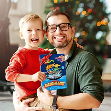 IPOURUP Dinosaur Toys for Kids 3-5: Wooden Stacking Montessori Toys for 3 4 5 6 7 8 Year Old Boys Girls Christmas Birthday Gifts for Kid Ages 4-8 Balance Competition Game for Family Stocking Stuffers - Image 6