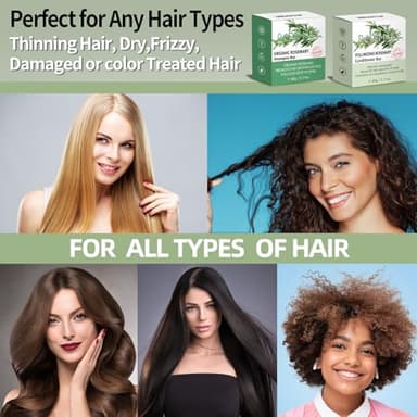 DBEAUTYM 2 Pack Rosemary Shampoo Conditoner Bar Set,Thinning Hair-Volume Shampoo & Conditioner Bar for Men and Women,Hair Thickening & Regrowth Treatment,Hair Growth Soap for Anti-Hair Loss - Image 6