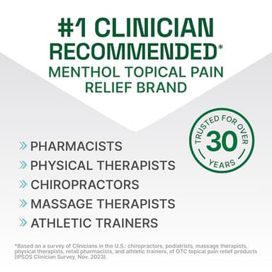 Biofreeze Professional Pain Relief Spray for Knee, Neck, Hip, Joint, Shoulder, & Simple Backache, Arthritis Pain Reliever, Sore Muscle Relief, Colorless Menthol Spray 4 Fl Oz (Pack of 3) - Image 2